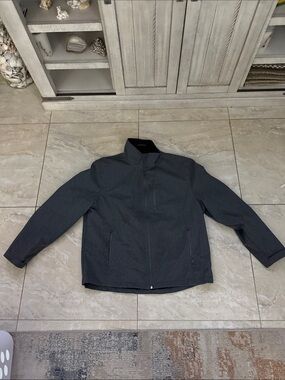 St. John's Bay Men's Charcoal Zip-Front Lightweight Jacket